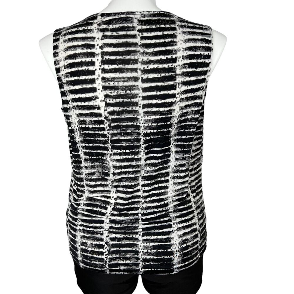 Worthington Womens Blouse Top Stretchy Sleeveless Drape Neck Pullover Large - Picture 6 of 9